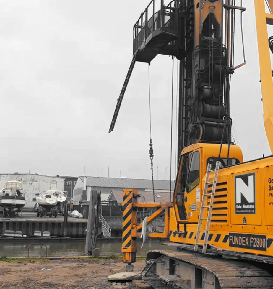 Baustelle Pfahlgründung